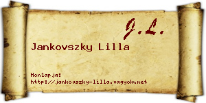 Jankovszky Lilla névjegykártya